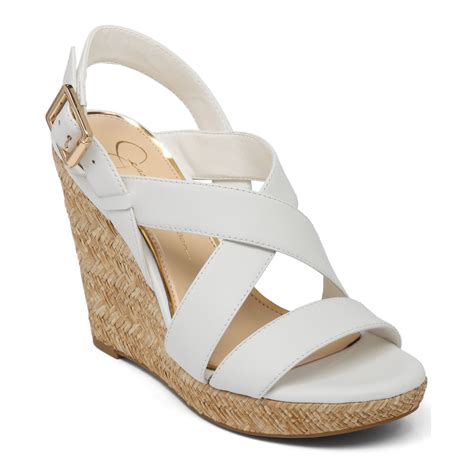 Womens white wedge sandals + FREE SHIPPING 